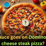 What sauce goes on Dominos Philly cheese steak pizza