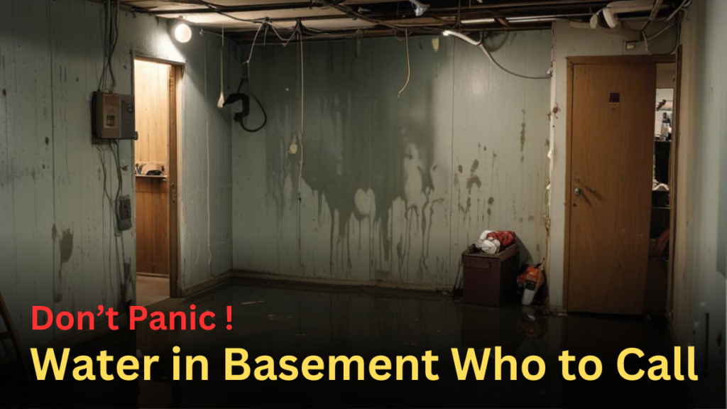 Water in Basement Who to Call